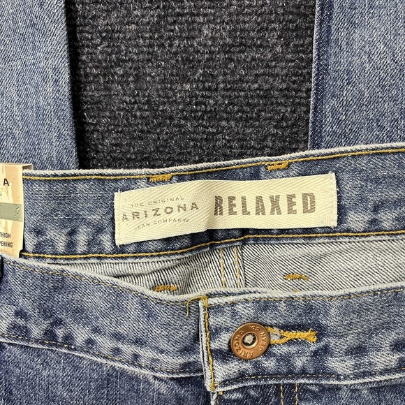 Vintage Arizona Jean Company Jeans Mens 42x32 Relaxed Stone Wash Denim Tapered - Picture 5 of 14